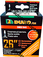 DURO Велокамера 26" (26х1,75/2,125 A/V)