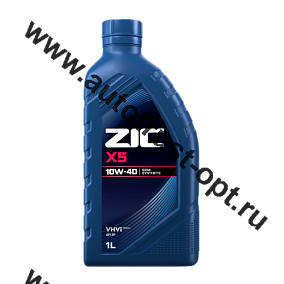 Масло моторное ZIC X5 10W40  API SP (бензин, п/синт) 1л