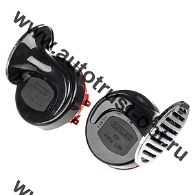 Сигнал звуковой УЛИТКА 12V SKYWAY d=90мм 110дБ  8A  063 сталь/пластик, компл. 2шт 