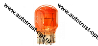 KurumaKit  Лампа автомобильная накаливания T20 W21 Amber.12V.21W.W3x16d оранж б/ц (анало1870А/1861A)