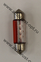 Светодиод 24V AC-3 RED FE-T10x36 S8.5 (салон, номерн. знак) Маяк
