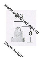 А 14V 60 mA T3 с патроном "Koito" (1562)