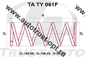 Пружина ТrustАuto TATY061F (48131-3H620) 