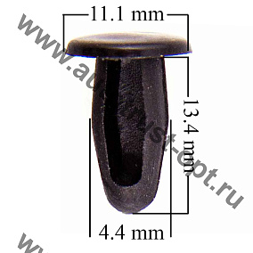 Клипса SKYWAY HONDA/PEUGEOT 110 для боковины салона  (компл. 25 шт)