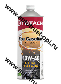 Масло моторное TOTACHI Eco Gasoline 10W40 API SN/CF (универсальное, п/синт)  1л