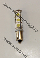Светодиод 12V T8 13SMD BA9S WHITE (A12-4, габарит) Маяк