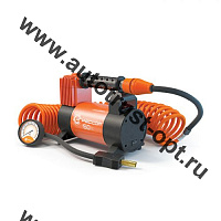 Компрессор воздушный "Агрессор", 50л/мин., 12V/23А,280W, 10 Атм.,съемный шланг 5м. 