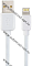 PERFEO Кабель USB A вилка - Lightning вилка, 2.4A, белый, длина 1 м, ONE  ( I4604 )