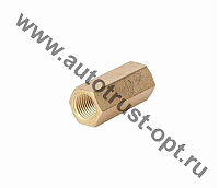 Переходник тормозной муфта М10х1 - М10х1 (металл) (иномарки)