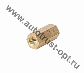 Переходник тормозной муфта М10х1 - М10х1 (металл) (иномарки)