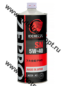 Масло моторное IDEMITSU ZEPRO RACING F-S 5W40 SN 1л синтетическое