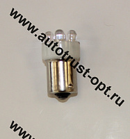 Светодиод 12V T15 5LED BA15S WHITE (A12-10) Маяк