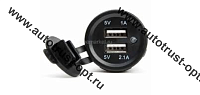 Штекер-гнездо USB (1A / 2,1 A)