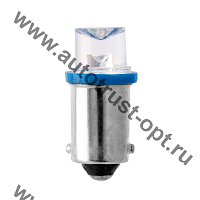Светодиод 12V T8 BA9S Конус BLUE (A12-4, габарит) Маяк