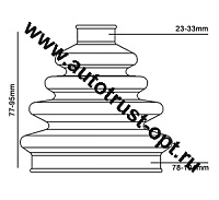 BAILCAST "Duraboot" DBC100 Чехол защиты ШРУС/FB-2062