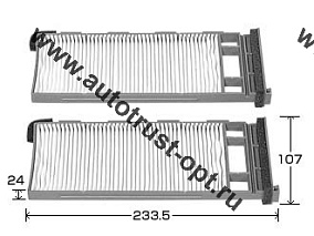 KITTO Фильтр салонный AC-203 (B727C-79925)