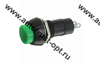 Выключатель кнопка круглая д. 12мм (без фиксации, пластмас.)