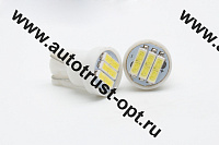 T10 (W5W)-7020-3SMD 12V светодиод (голубой лед)