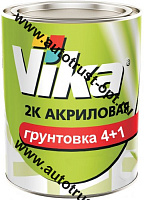 VIKA Грунт акриловый 4+1 HS 2K "прямо на металл" Серый 1,2 кг + 0,19 кг отв.