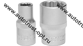 THORVIK Головка торцевая 12-гранная 1/4" DR 12 мм