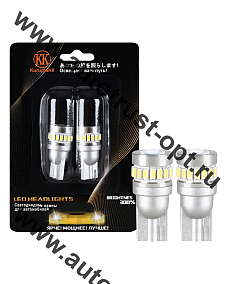 KurumaKit  БЛИСТЕР-2 шт  Светодиодная лампа белая T10 W16W 