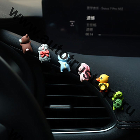 TORSO Набор игрушек на панель авто, самоклеящиеся "Зверята" (6 шт)