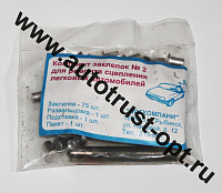Набор №  2 Заклепки сцепления ф 4х6 (75шт)