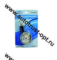 AUTOVIRAZH Манометр шинный металлический с клапаном в блистере AV-011501