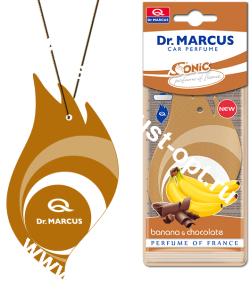 Ароматизатор подвесной "Dr. MARCUS" - SONIC. аромат - Banana & Chocolate