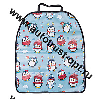 SKYWAY Защита спинки сиденья ПВХ Frontlit  60*50см Пингвины