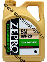 Масло моторное ZEPRO GASOLINE F-S 0W20 SN 4л синтетическое