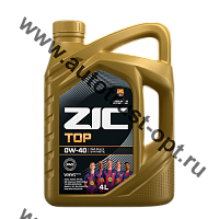 Масло моторное ZIC TOP 0W40 API SP ACEA A3 / B4 (универсальное, синт) 4л