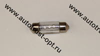 Светодиод 12V T11x36 S8,5 3LED BLUE (AC12-10) Маяк