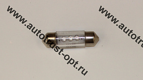 Светодиод 12V T11x36 S8,5 3LED BLUE (AC12-10) Маяк