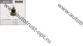 M-47 Болт маслосливной С МАГНИТОМ 14.5*1.5  (Isuzu 4JB1-T, UBS6)