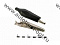 Зажим 8-0026 Black (крокодил 11,6х35,3мм)