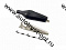 Зажим 8-0025 Black (крокодил 9,4х26,5мм)
