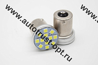 Лампа светодиодная Blick 1156(P21W)-3030-12W Желтый 12V