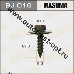MASUMA Саморез 6х22мм (под ключ 10мм, набор 6шт) BJ-016