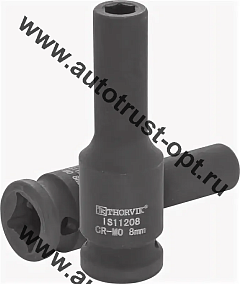 THORVIK Головка торцевая ударная глубокая 1/2" DR,  8 мм