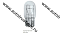 KurumaKit  Лампа автомобильная накаливания T20 W21/5W.  12V.21/5W.W3x16d б/ц белая (1891)