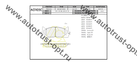 ANCHI Тормозные колодки AC1105C/PN-1521