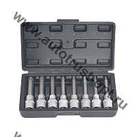 "Автодело"  Набор головок 1/2" вставка Torx 8пр в кейсе (Т20-Т60 L=100mm) (39600)  