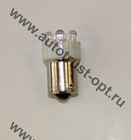 Светодиод 12V T15 5LED BA15S WHITE (A12-10) Маяк