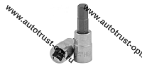 THORVIK Насадка торцевая 1/2"DR с вставкой-битой шестигранной, H10, 55мм jonnesway