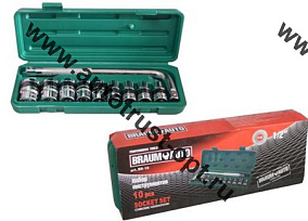 BaumAuto Набор инструментов (головки 10-24мм) 10 пр. 1/2" ( BR-10 )