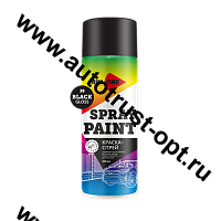 AIM-ONE Краска-спрей черная глянцевая 450 мл (аэрозоль) SP-GB39 /305