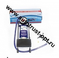 AUTOVIRAZH Насос ножной с манометром одинарный,   AV-030892
