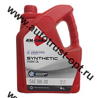 AIM-ONE Fully Synthetic Engine Oil SAE  5W-30, ILSAC GF-5, API SP, 4л (синтетическое моторное масло)