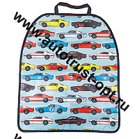 SKYWAY Защита спинки сиденья ПВХ Frontlit  60*50см Машинки